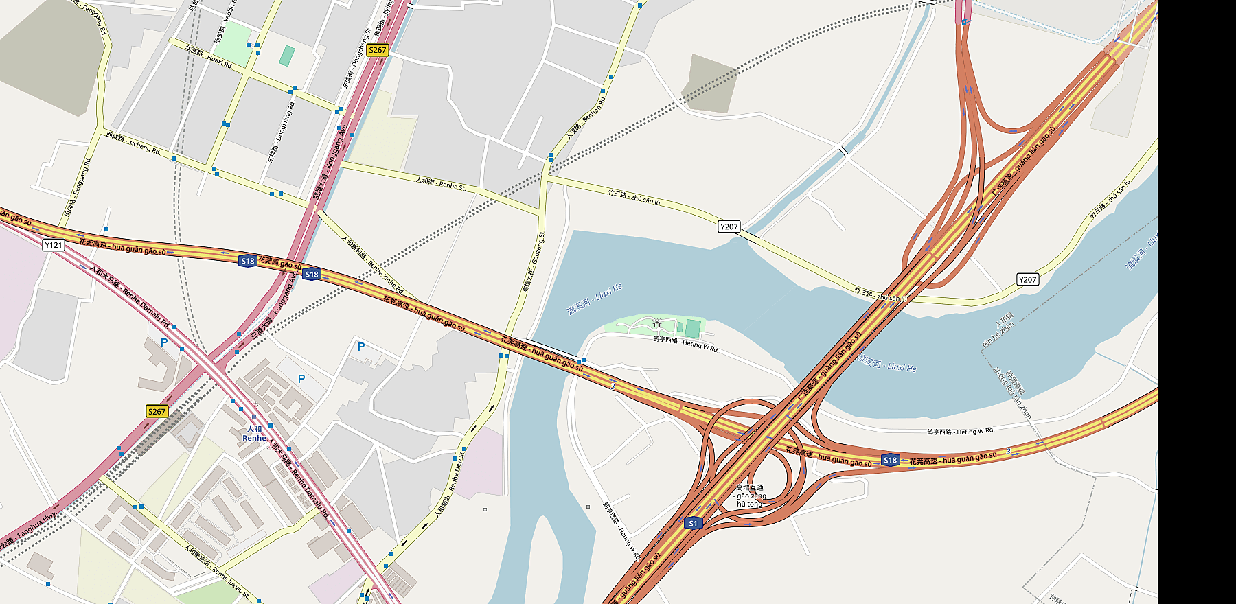 OpenStreetMap view of the BESDERWILL office area in Guangzhou