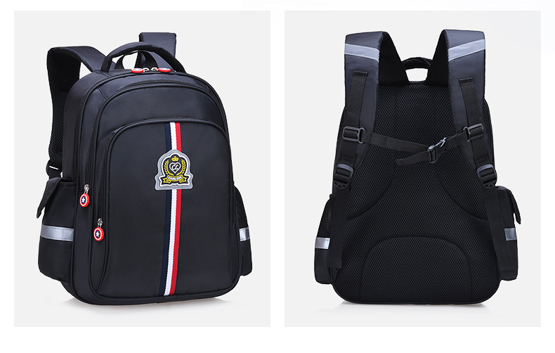 black student daily school life backpacks