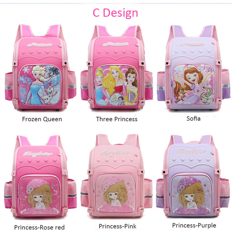 princess school bags kids backpack children
